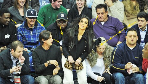 Celebrities Attend The Dallas Mavericks Vs New Jersey Nets Game - January 22, 2011