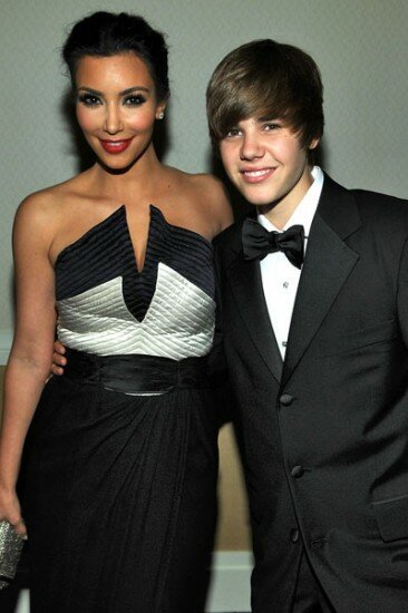 Justin Bieber & Kim Kardashian 